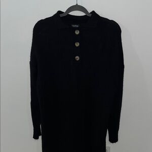 Boohoo Black Cowl Neck Dress